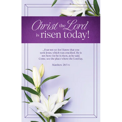 Easter Bulletin: Christ the Lord Is Risen Today (Package of 100): Matthew 28:5-6 (Kjv)