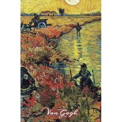 The Red Vineyard Van Gogh Note Book: Hardcover Journal Notebook Diary with Dot Grid, Lined, Blank Vintage Paper for Writing Drawing Journaling