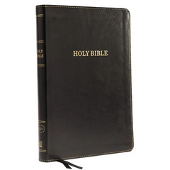 KJV, Thinline Bible, Large Print, Imitation Leather, Black, Red Letter Edition
