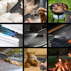 High-Power Electric Air Duster Turbo Blower for Car & Home Cleaning