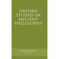 Oxford Studies in Ancient Philosophy